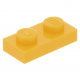 LEGO lapos elem 1x2, világos narancssárga (3023)